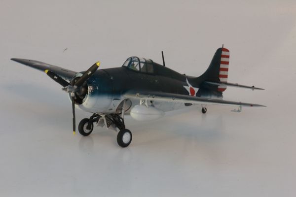 tamiya F4F-4 wildcat model completed