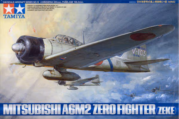 Tamiya Mitsubishi zero boxart